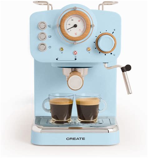 Amazon De CREATE THERA RETRO Halbautomatische Espressomaschine