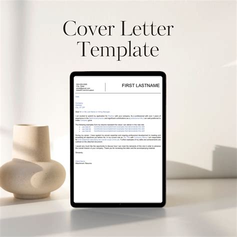 Cover Letter Template Cover Letter Resume Job Application Etsy