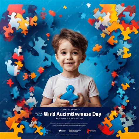 Premium Photo World Autism Awareness Day Social Media Post Banner