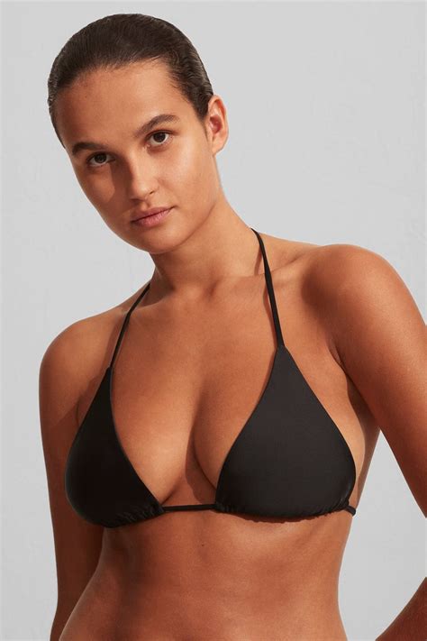 Matteau String Triangle Bikini Top Black Shopperboard