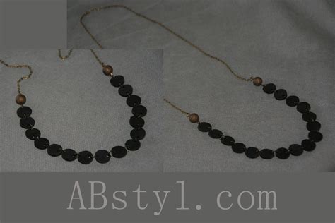 Collier sautoir lanières en chambre à air recyclée et ses cercles