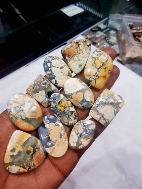 Natural Maligano Jasper piedra preciosa de cabujón Maligano de alta