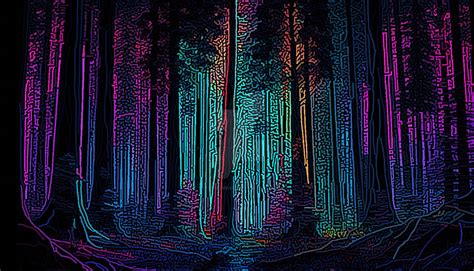 The Neon Forest 2 by HereisSomeArt on DeviantArt