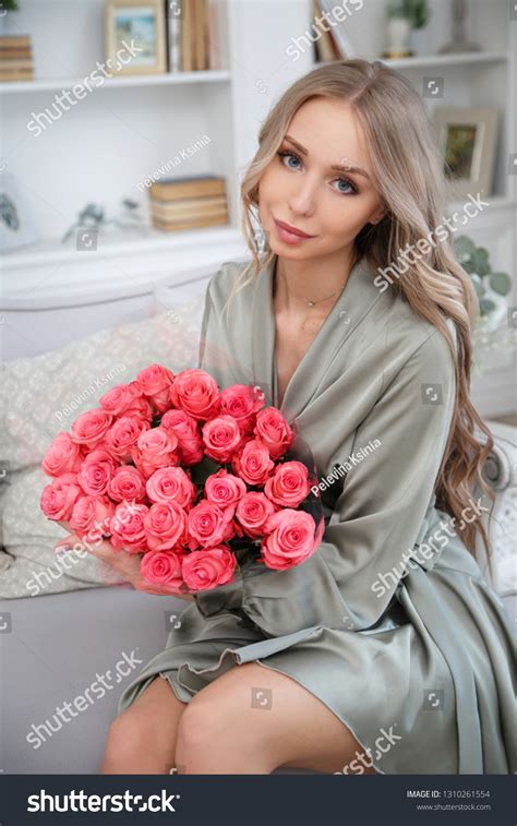 Beautiful Sexy Girl Blonde Long Hair Stock Photo Shutterstock