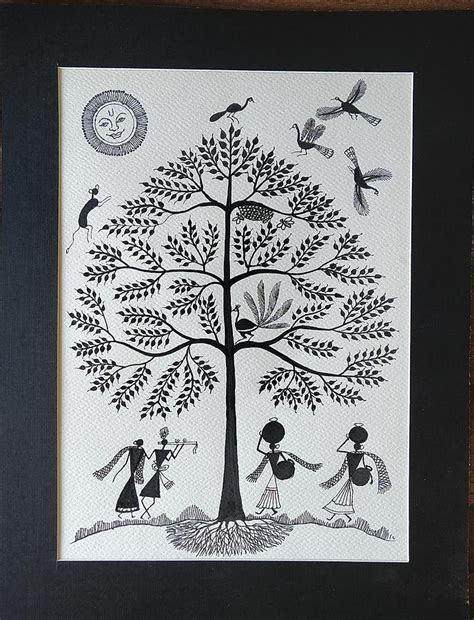 Drawing Warli Painting Images Douroubi - Riset