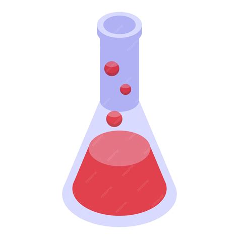 Premium Vector | Laboratory glassware with red boiling chemical