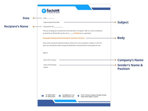 Appointment Letter How To Write Format Sample