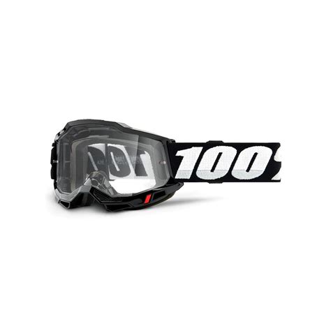 Masque 100 Accuri 2 OTG Noir Masque Moto Cross Pour Lunette De Vue