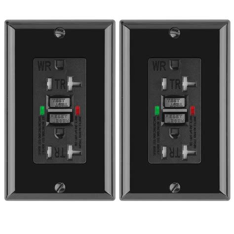 2 Pack Powawini Gfci Outlet 20 Amp Ul Listed Self Test Tamper Resistant Weather Resistant