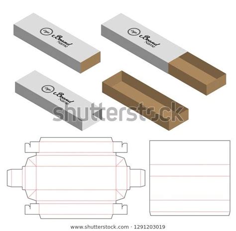 Box Packaging Die Cut Template Design: стоковая векторная графика (без ...