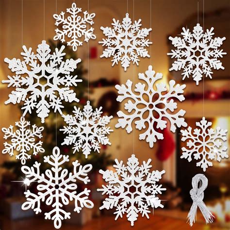 Amazon Riceshoot Pcs Large D Paper Snowflake Hanging