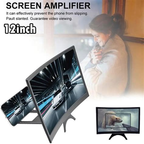 12 дюймов 3D Hd увеличитель для экрана телефона Кино Видео Усилитель ...