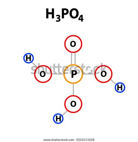 Phosphoric Acid Structural Formula H3po4 Stock Vector (Royalty Free ...