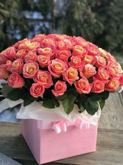 Pin on Цветы в коробках | Birthday flowers, Birthday flowers bouquet ...