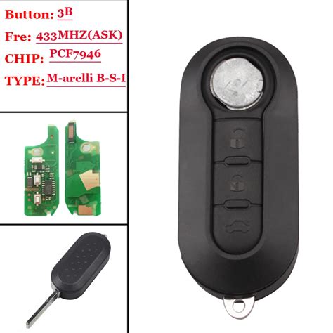 New Type Pcs Button Remote Key Fob Mhz Id For Fiat L Mpv