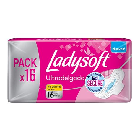 Liqui Toalla Femenina Ladysoft Ultradelgada Tela Ultraseca Un