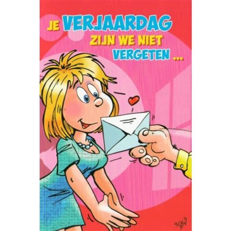 Wenskaart Stuks Luxe Humor Wenskaart Verjaardag Wenskaarten