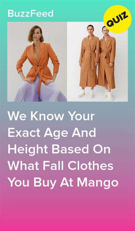 Build A Fall Aesthetic At Mango And We Ll Guess Your Age And Height