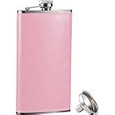 Amazon Gennissy Oz Hip Flask Classic Silver Stainless Steel