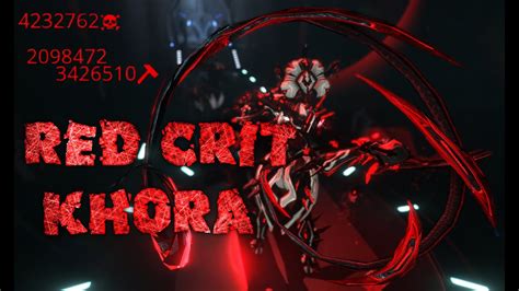 Warframe Gameplay RED CRIT KHORA 1 000 000 DAMAGE YouTube