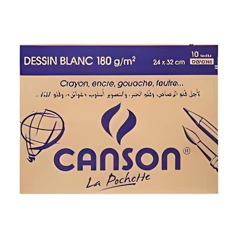 Pochette De Feuilles De Dessin Canson Couleur G Sadik