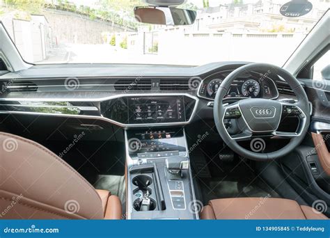 Audi A6 55 TFSI 2018 Interior Editorial Image - Image of audi ...