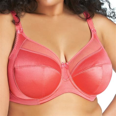 Galleon Goddess Womens Plus Size Keira Underwire Banded Bra Coral 42dd