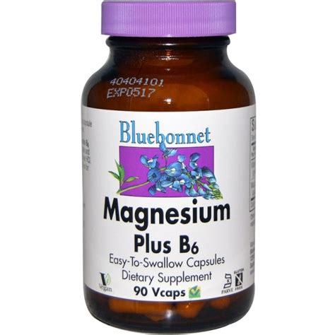 БАД Bluebonnet Nutrition Magnesium Plus B6 (Магний плюс B6) | отзывы