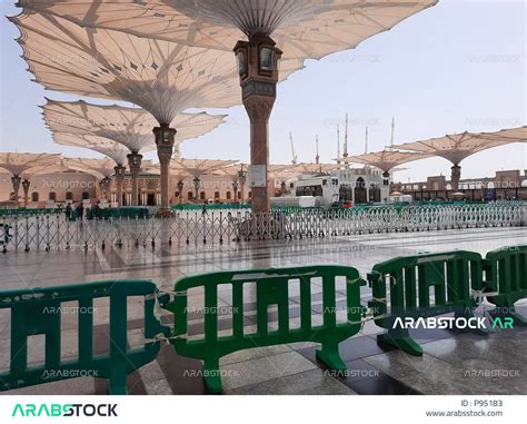 Islamic Religious Landmarks Electronic Umbrellas The Square Of The