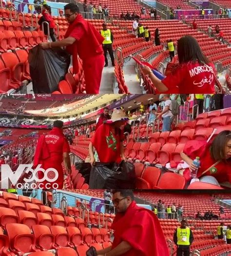 Africa Facts Zone On Twitter Moroccan Fans Clean The Stadium After