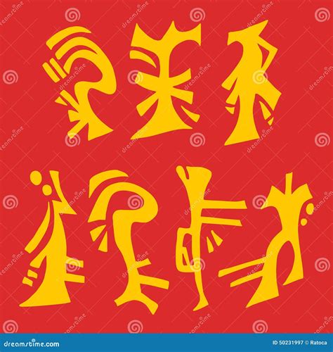 Oriental Symbols Stock Vector Illustration Of Artistic 50231997