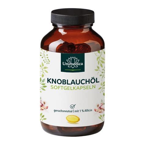 Knoblauchöl Softgelkapseln 500 1 konzentriert 15 mg Knoblauchöl