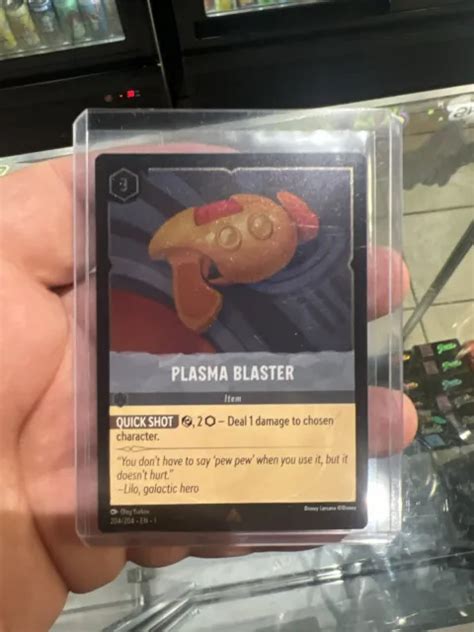 DISNEY LORCANA TCG Plasma Blaster 204 204 Rare Cold Foil 0 79