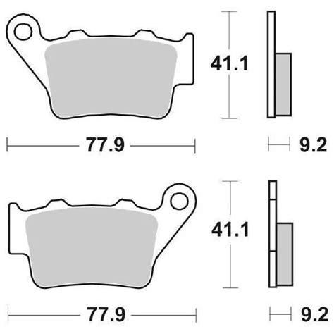 PLAQUETTE DE FREIN Arrière SBS 675 Ls KTM EXC 4t 450 2003 EUR 53 51