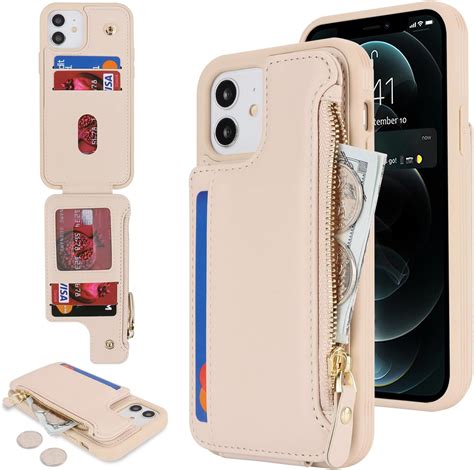 Cavor For Iphone 12 Case With Card Holderiphone 12 Wallet Case For Women Menphone