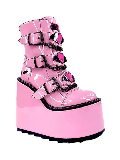 Draculara Platform Boots In 2023 Monster High Shoes Goth Shoes