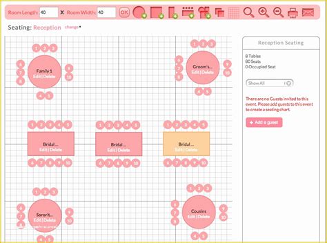 Free event Seating Chart Template Of Wedding Seating Chart Template ...