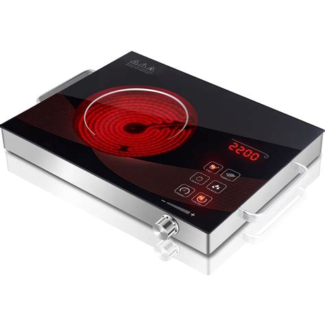 Infrared Single Burner Electric Stove Portable Small Counter Top Hot Plate For Cooking W