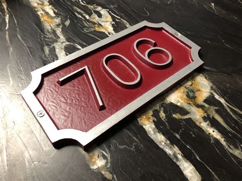 Traditional William Custom Address Plaque K Castings Inc