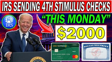 Irs Sending Th Federal Stimulus Checks This Monday January Nd