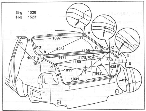 Геометрия кузова — Toyota Carina E, 2 л, 1996 года | просто так | DRIVE2