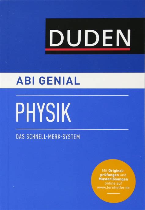 Amazon In Buy Abi Genial Physik Das Schnell Merk System Sms Buch