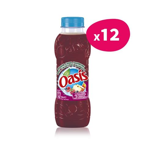 Pack De 12 Bouteilles Oasis Pomme Cassis Framboise 50cl