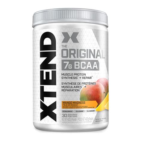 Scivation Xtend Original Bcaa Powder Sugar Free Post Workout Muscle