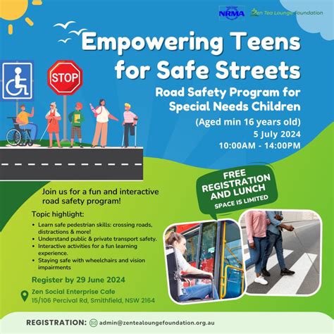 Zen Tea Lounge Foundation on LinkedIn: #roadsafety #specialneeds #nrma