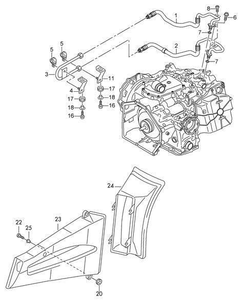 Audi R8 2013 2015 7 Speed Dual Clutch Gearbox Oil Pressure Line