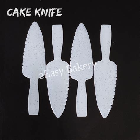 Disposable Plastic Cake Knife Birthday Cake Knife Pisau Kek