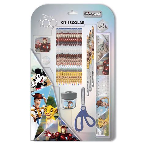 Blíster Kit Escolar Disney 100 Primavera para niño 3 grafitos 12