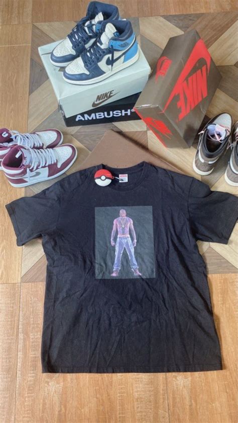 Tupac X Supreme Mens Fashion Activewear On Carousell