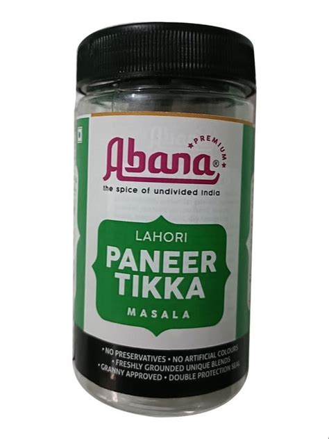 Abana Paneer Tikka Masala Powder Packaging Size G Packaging Type